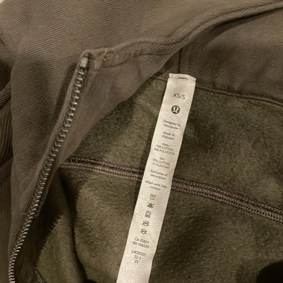 NWT Lululemon Scuba Oversized Full Zip Hoodie XS/S Carob Brown COBN - Picture 11 of 15